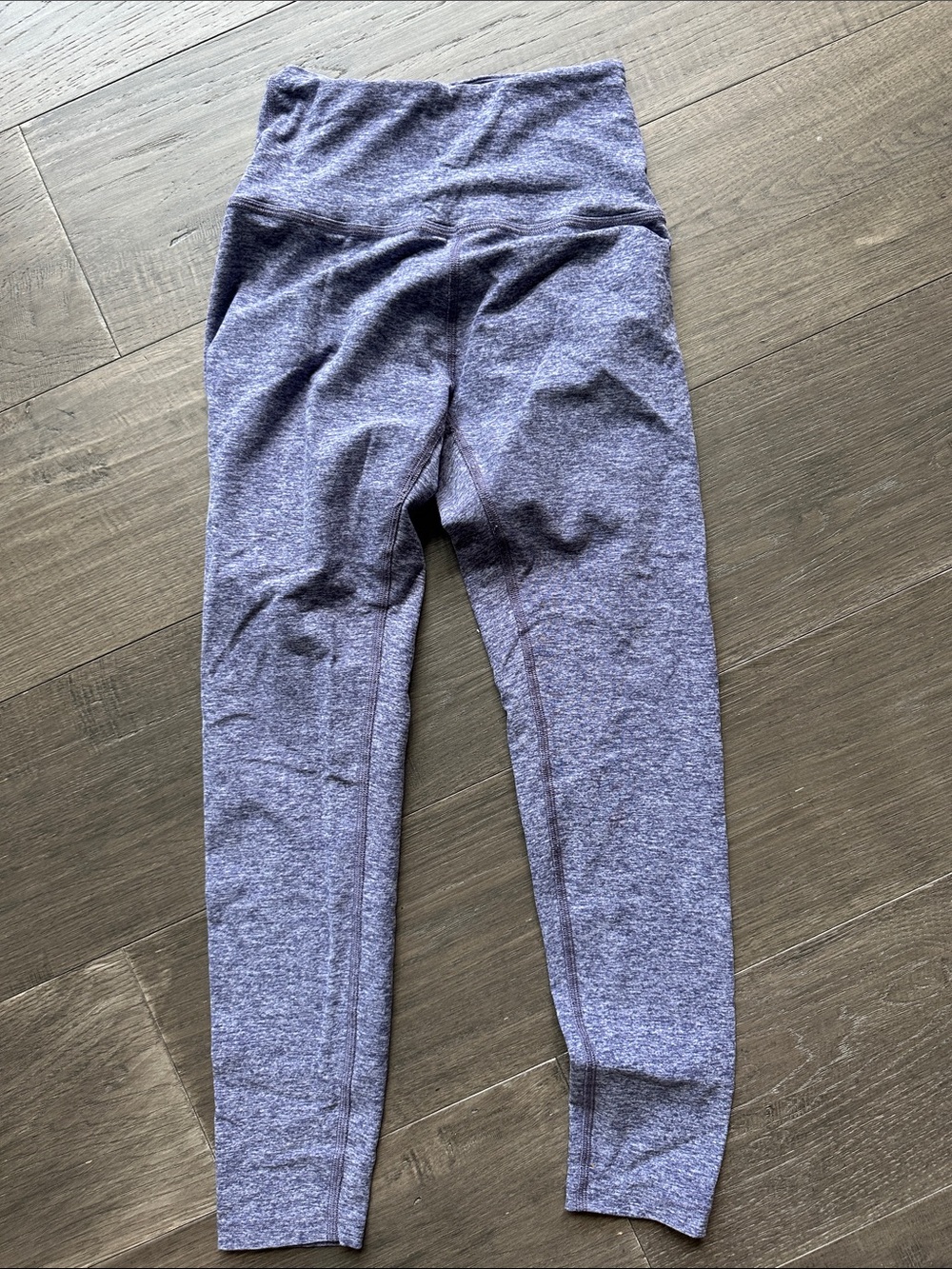 Beyond Yoga High-Rise Heathered Purple Leggings